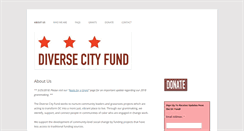 Desktop Screenshot of diversecityfund.org