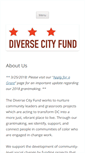 Mobile Screenshot of diversecityfund.org